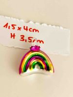 Weihnachtskugel Regenbogen Glas neu