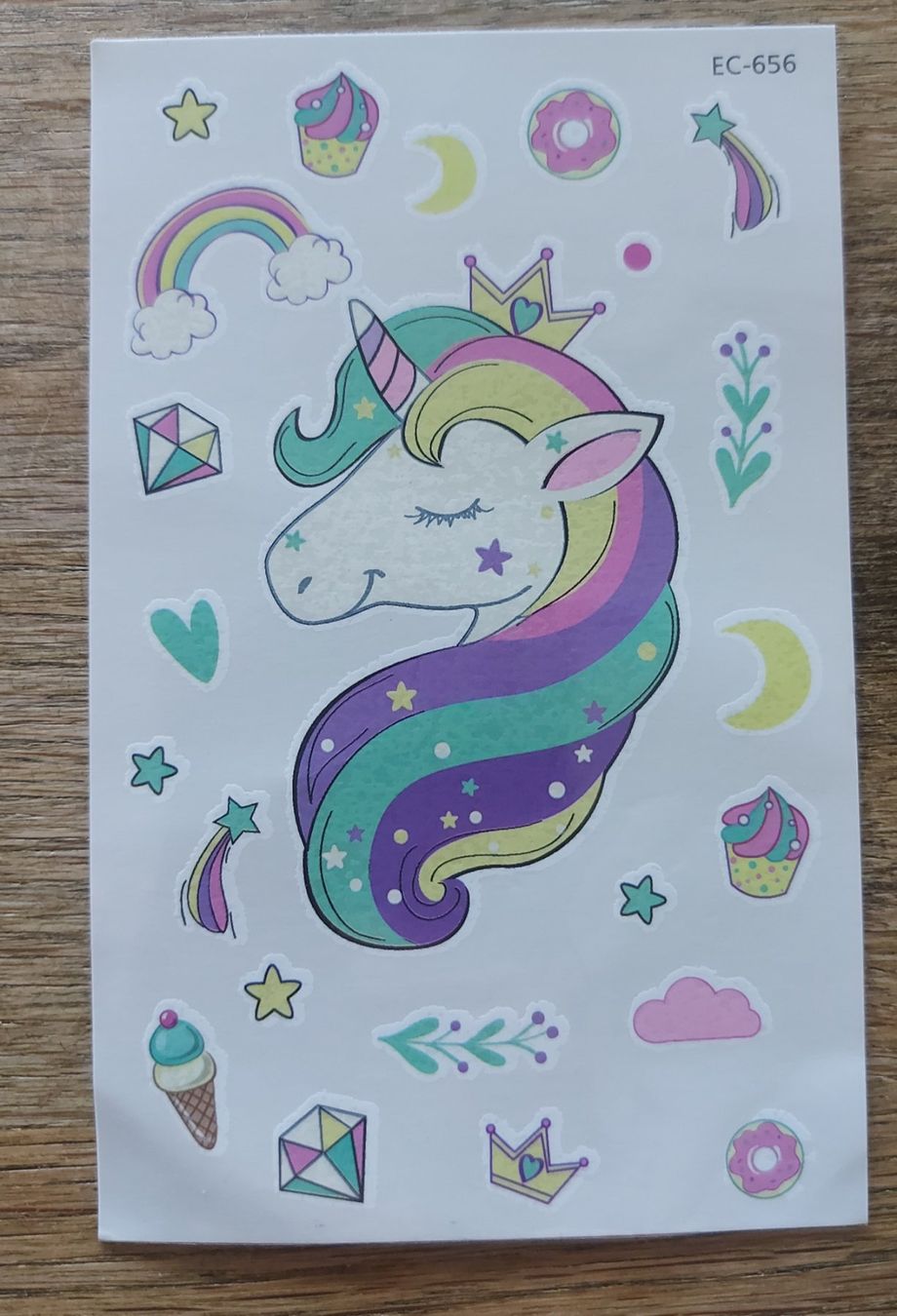 Sticker: Tattoo- Bogen Einhorn Unicorn NEU – Nuovo e nell'imballaggio originale da Langenthal venduto da zelgaz
