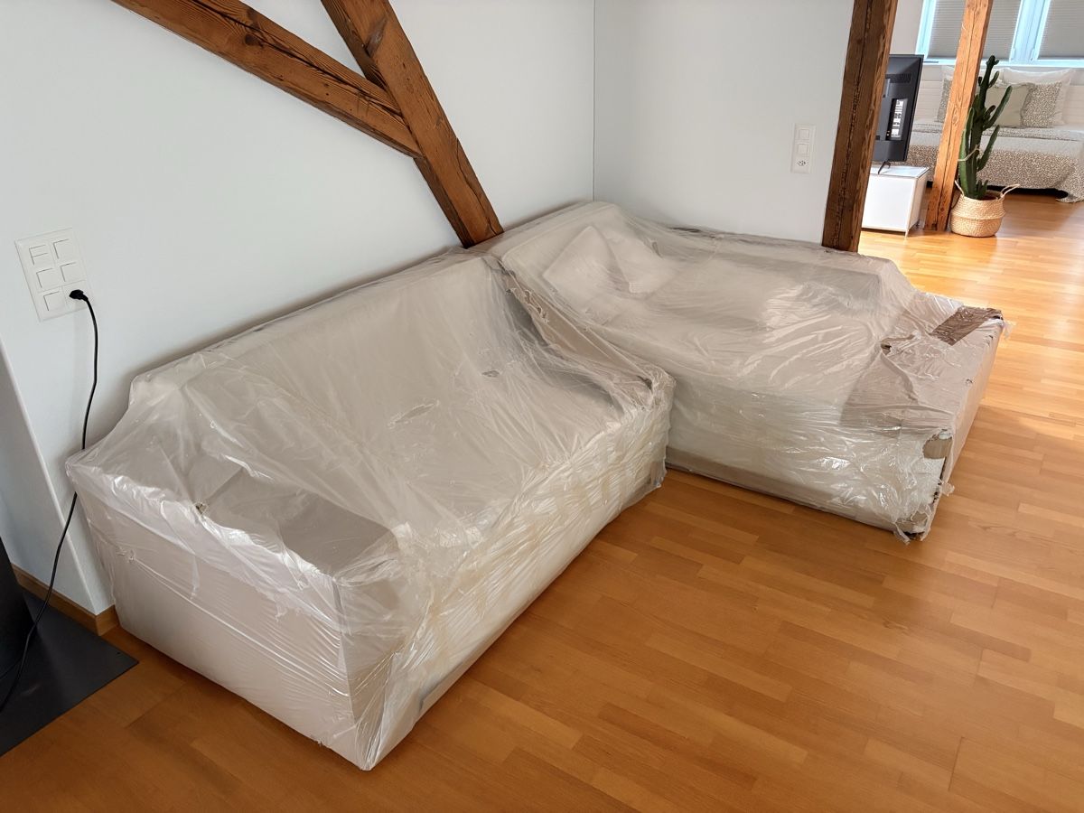Sofas: Carryhome ECKSOFA Chenille Creme NEU & OVP – Neu (gemäss Beschreibung) aus Aeschi SO von SiMondo 7