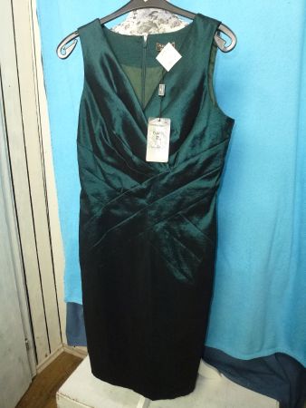APART KLEID SMARAGD GRÜN GR 40 ETIKETT SCHLITZ COCKTAIL NEU