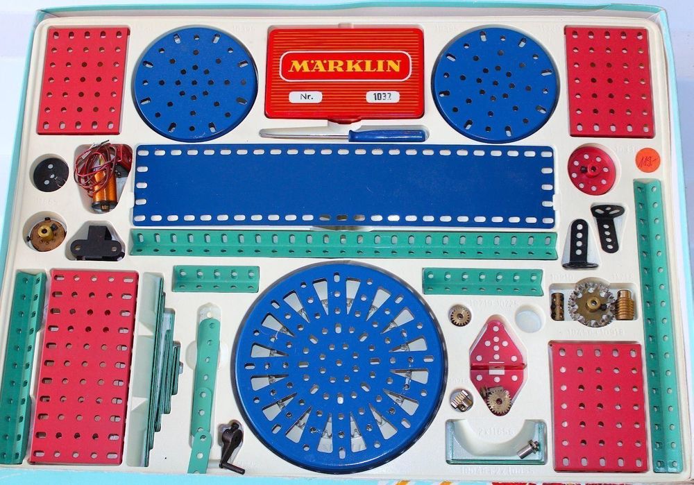Coffret De Montage Märklin N°1013 – Pelleteuse Métal Démontable – Boîte D'origine état D'usage