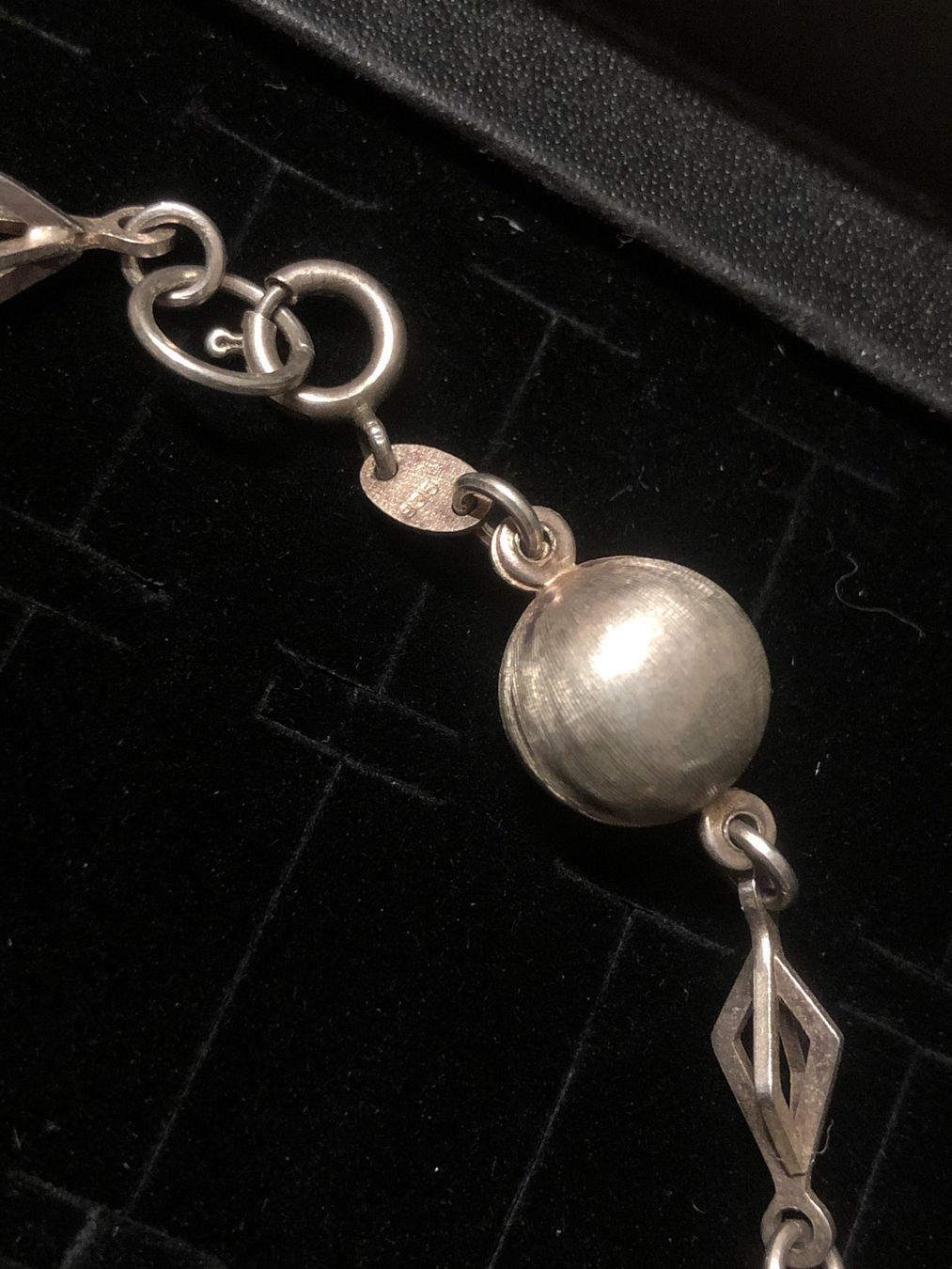Catenine: Antike Vintage Silberkette mit Kugeln – Usato da Adliswil venduto da Tito088 2