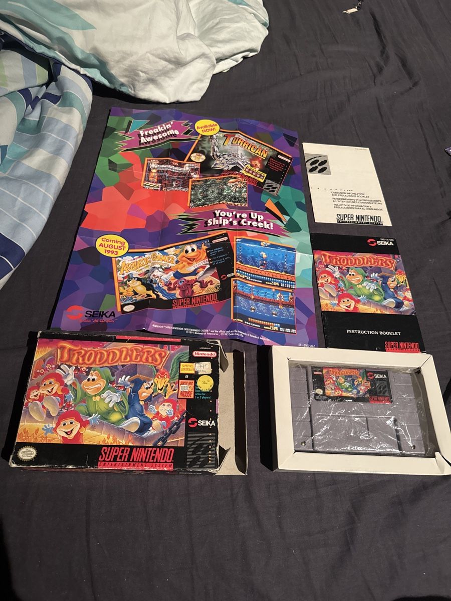 Nintendo Giochi: TRODDLERS SNES NINTENDO BOÎTE ORIGINAL – Usato da Lausanne venduto da sauvezretrogames