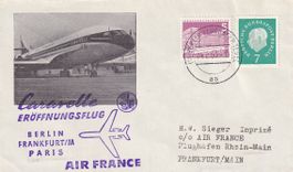 Erstflug Air France Caravelle Berlin - Frankfurt 1960