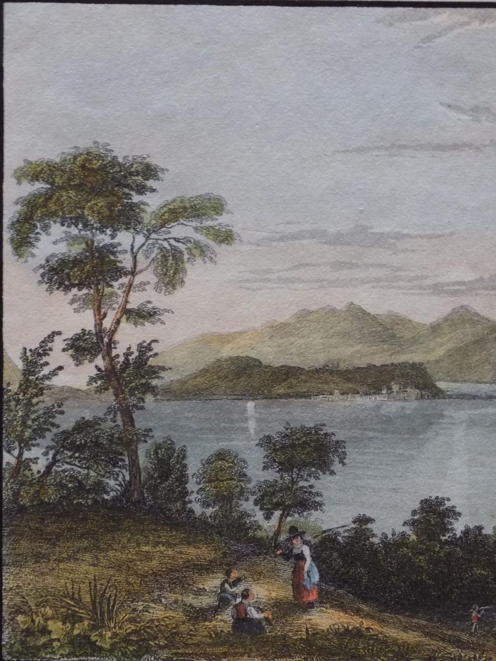Gravures: Lac de Bienne koloriert – D'occasion à Risch par Antikfee 3