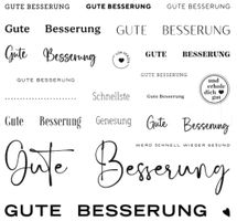 Silikonstempel Nr. 646, Genesung, Gute Besserung
