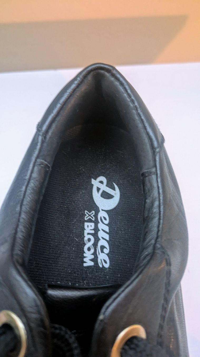 Damenschuhe: Black Leather sneakers – Neu (gemäss Beschreibung) aus Ettingen von hms_w27b 5