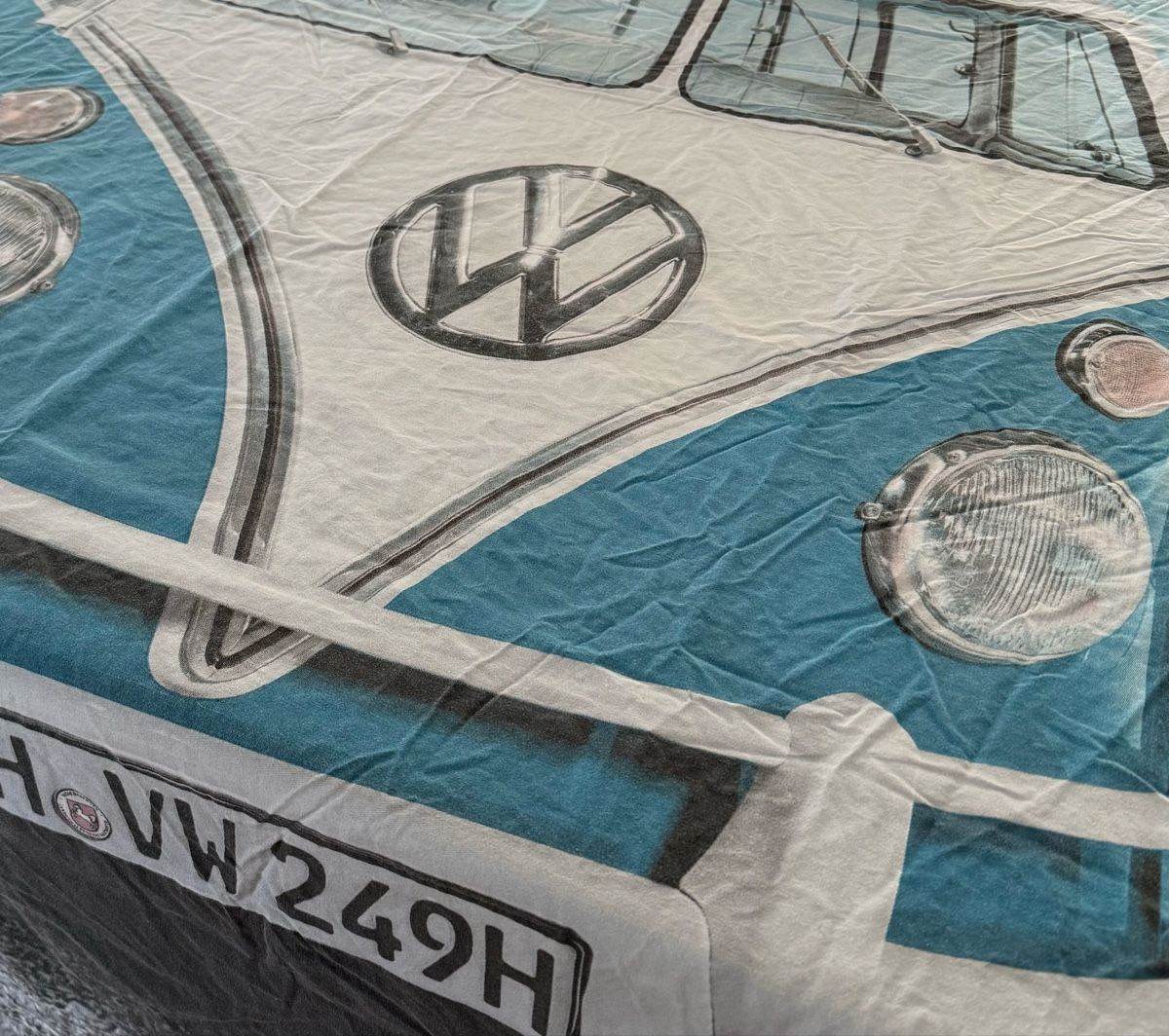 Biancheria da letto: Bettwäsche VW T1 hellblau 160x210 cm – Usato da Bern venduto da LM08 4