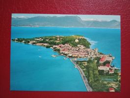 AK Italien Halbinsel Sirmione Gardasee Flugaufnahme