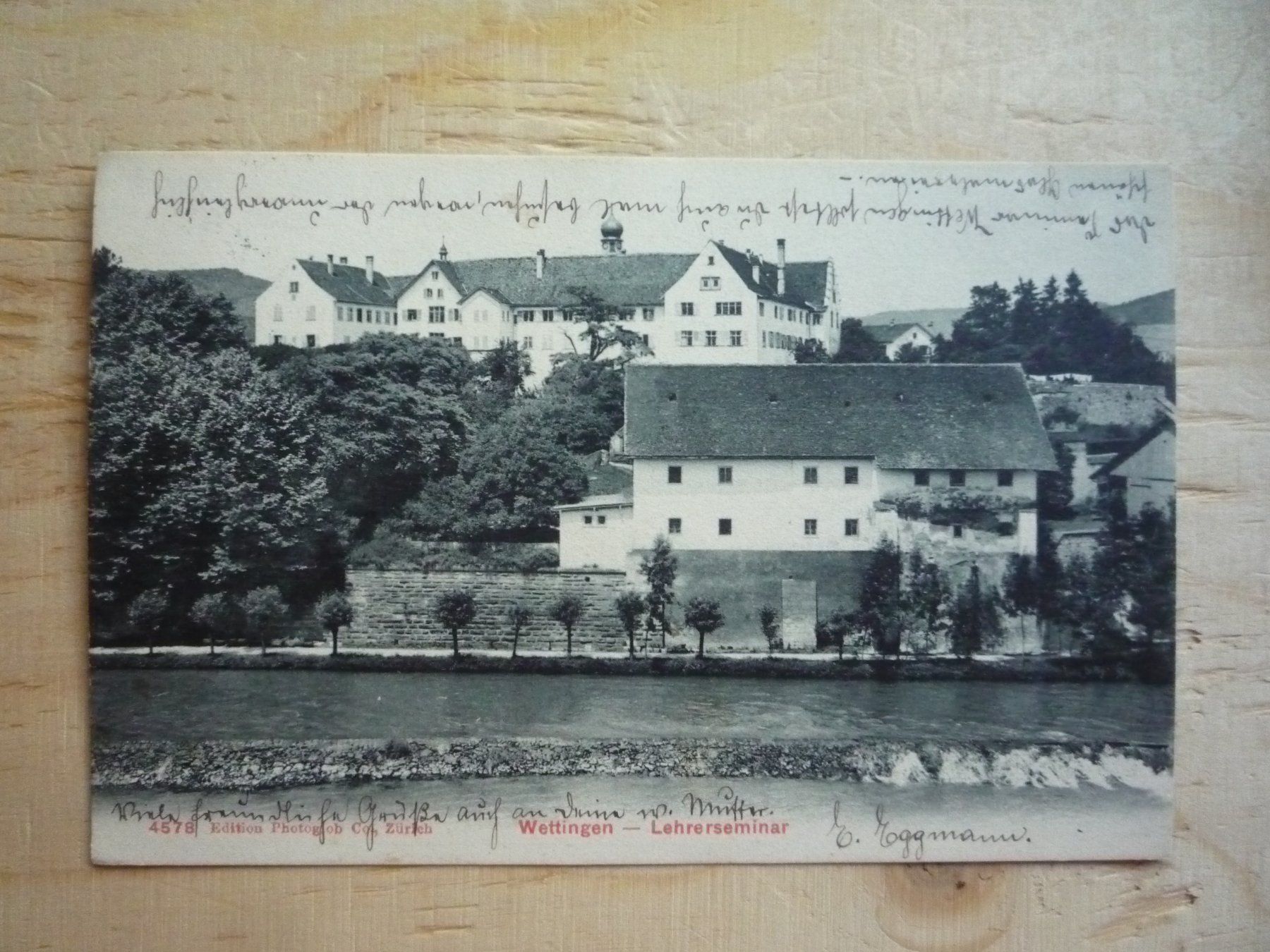 Cartoline postali: Wettingen - Lehrerseminar, 8.X.13 – Usato da Rieden SG venduto da Brockehuesli