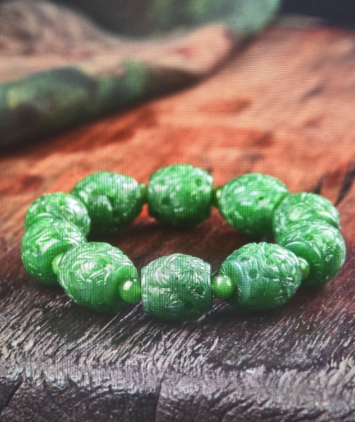 Bracelets: RARE - Bracelet en Jade Néphrite non traitée!!!! – Neuf avec emballage d'origine à Burtigny par Mirdael 3