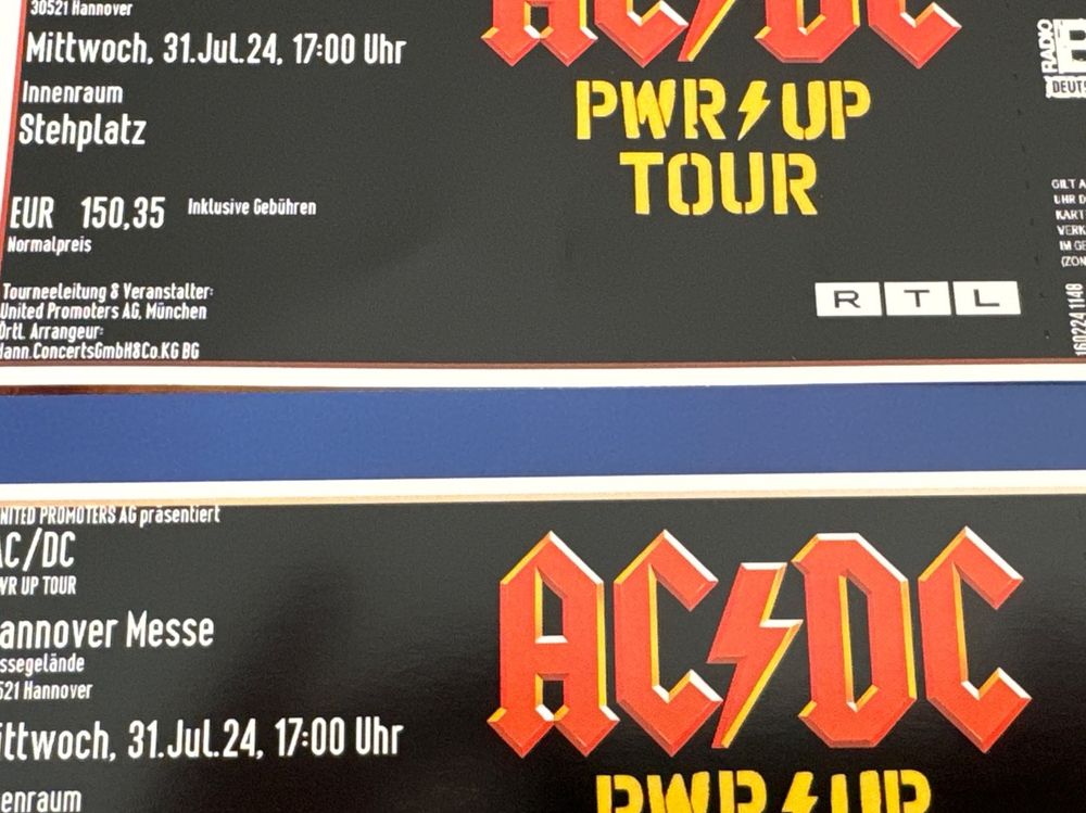 Acdc Tickets (Neu und originalverpackt) in Roggwil BE für CHF 313 – mit ...