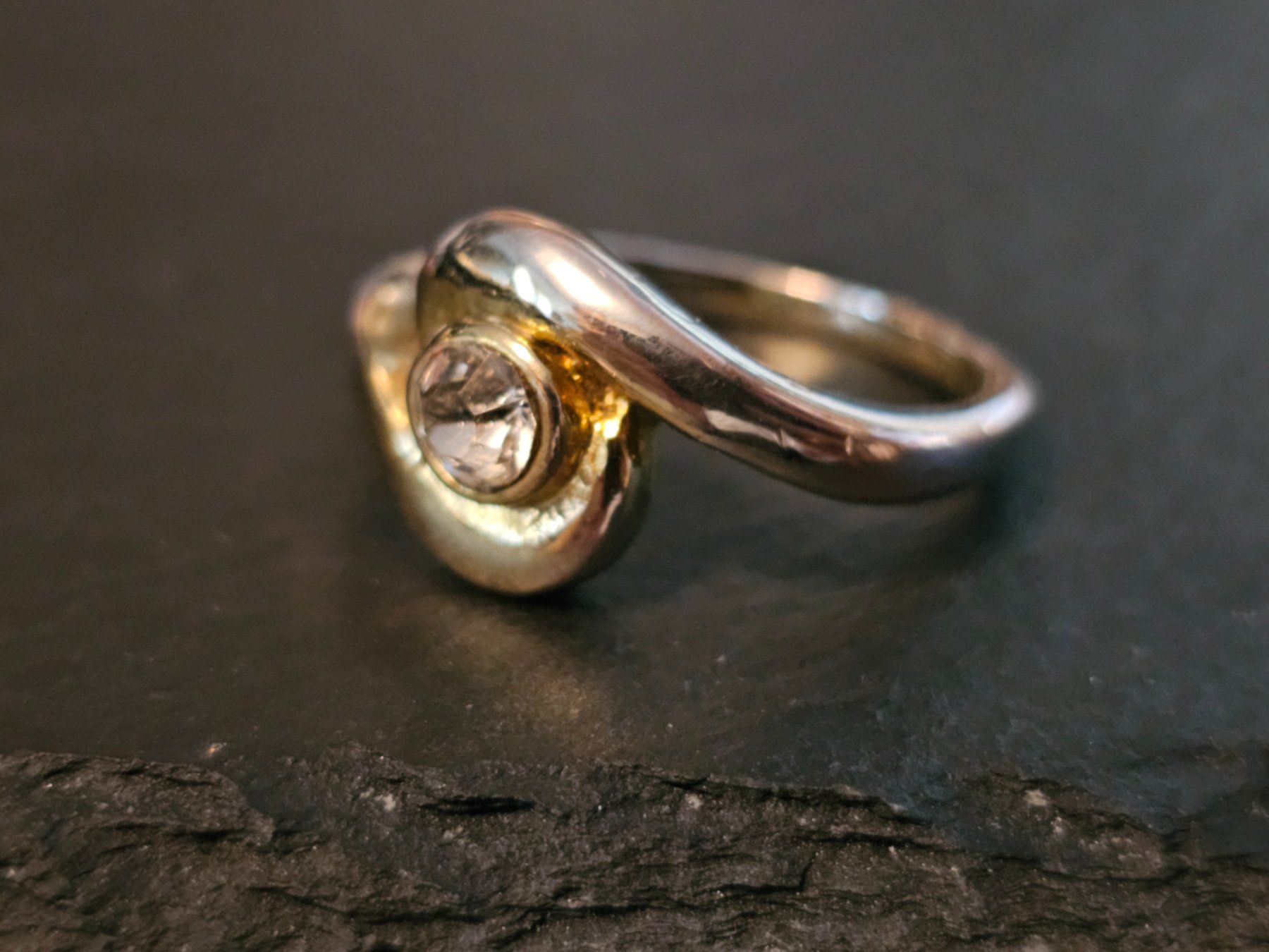 Anelli: AKTION Gelb gold Ring massiv Stein Geschenk Modeschmuck 4.6 – Nuovo (secondo la descrizione) da Riedt b. Erlen venduto da Gottestraene 5