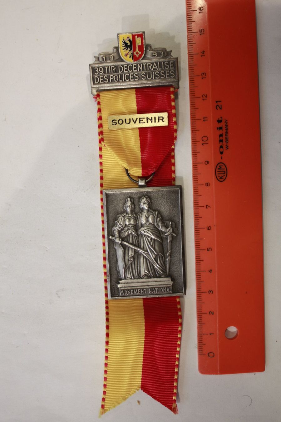 Medaillen: tir police  Geneve – Gebraucht aus La plaine von 762