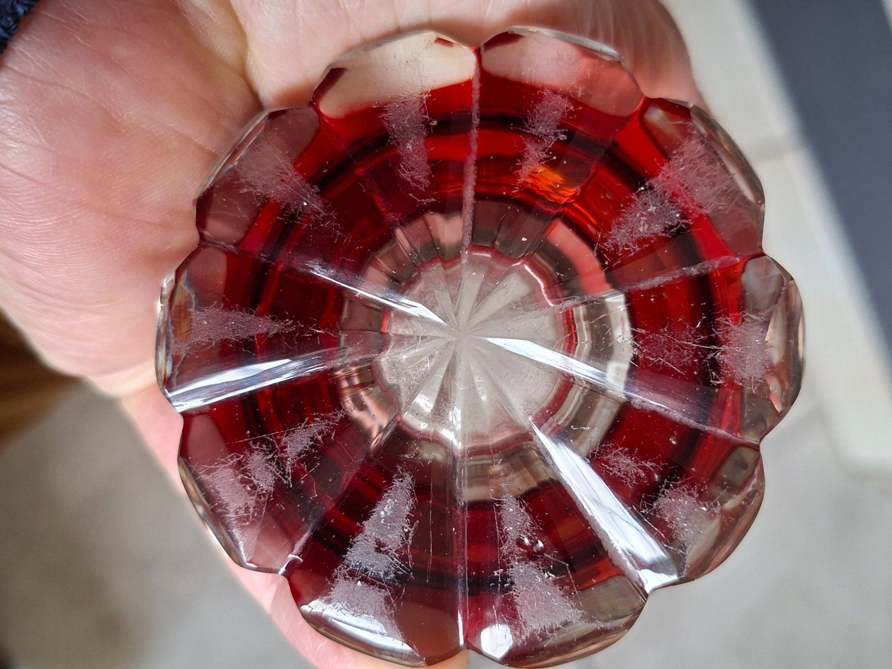 Bicchieri: Böhmischer Glasbecher – Usato da Walliswil b.Wangen venduto da ern_b96j 5