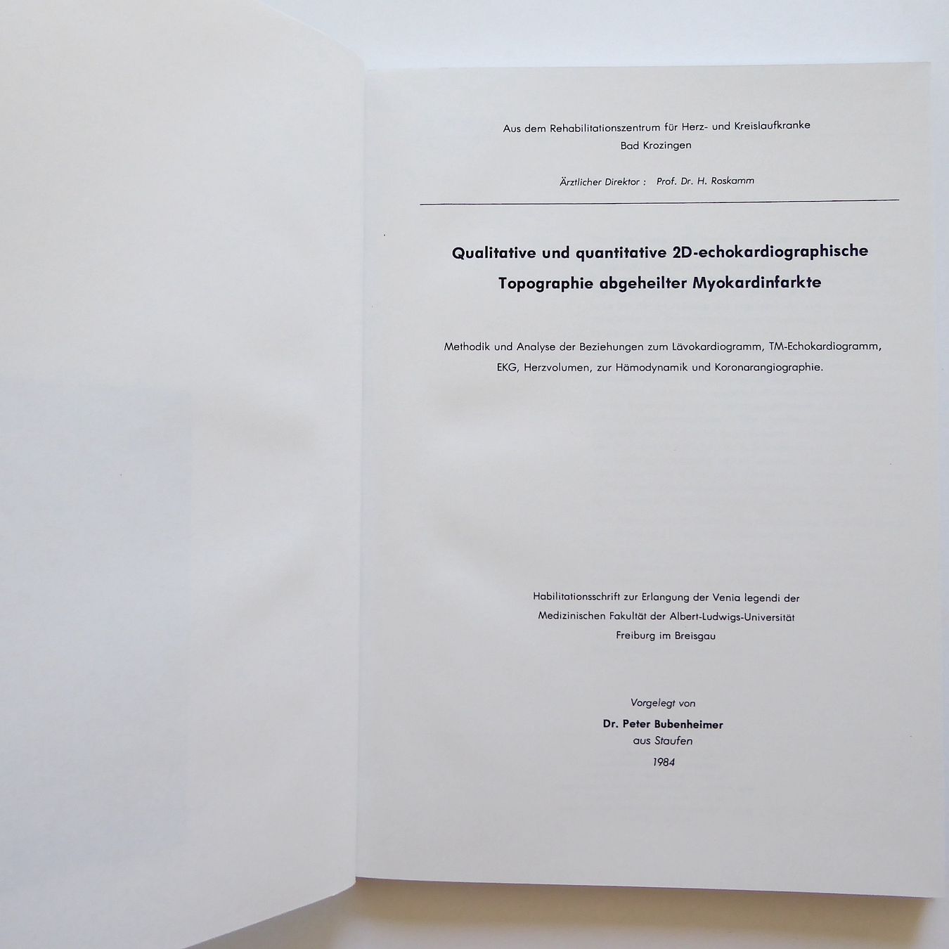 Bücher: Qualitative und quantitative 2D-echokardiographische Topogra – Gebraucht aus Basel von Kunterbunt12 1