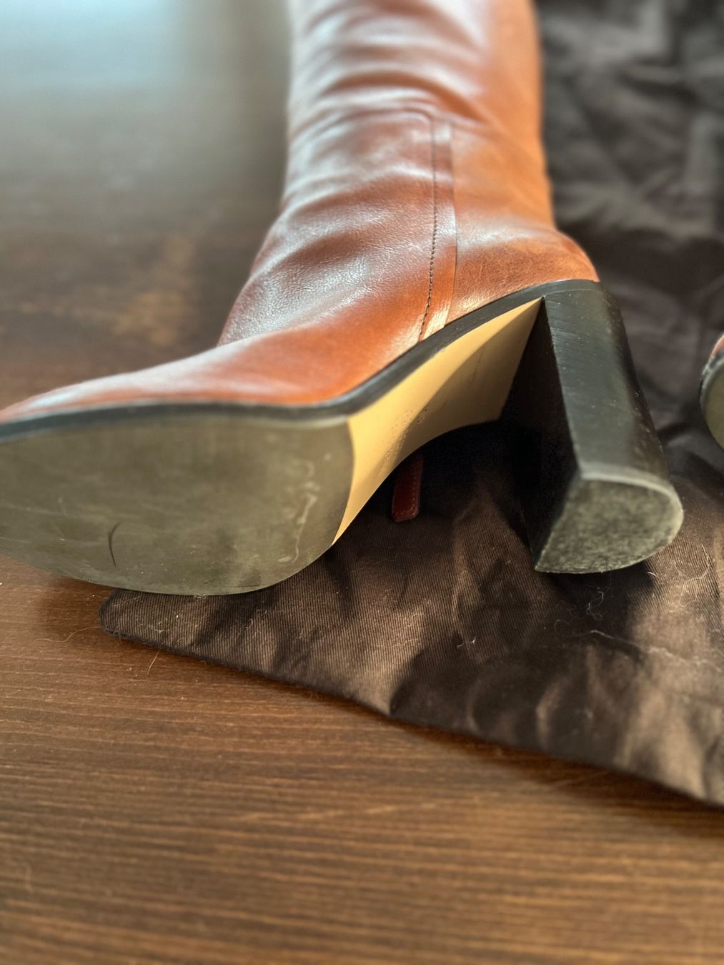Max Mara Damenschuhe: MaxMara Lederstiefel Gr. 40 Braun – Gebraucht aus Ebmatingen von Mistelu 1