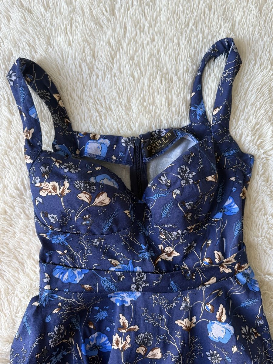 Vestiti: Kleid, blau, Blumenmuster, XS – Nuovo (secondo la descrizione) da Bern venduto da mar_57gd 1