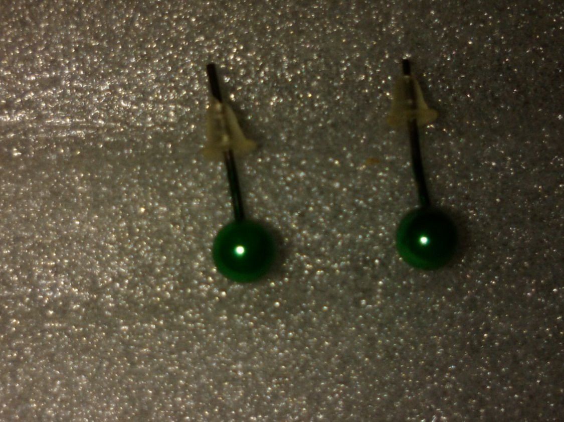 Orecchini pendenti & Orecchini a lobo: OHRRINGE MODESCHMUCK,,,DUNCKELGRÜN,,,GLANZIG – Nuovo (secondo la descrizione) da Basel venduto da bijoutrie_4 1