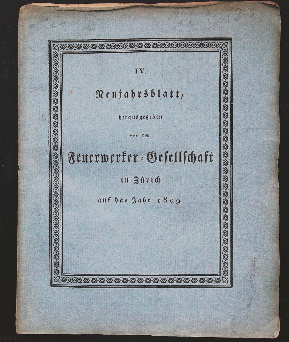 Libri: Kyburg Neujahrsblatt 1809 mit Plan und Ansicht – Usato da Rafz venduto da Helvet32 2