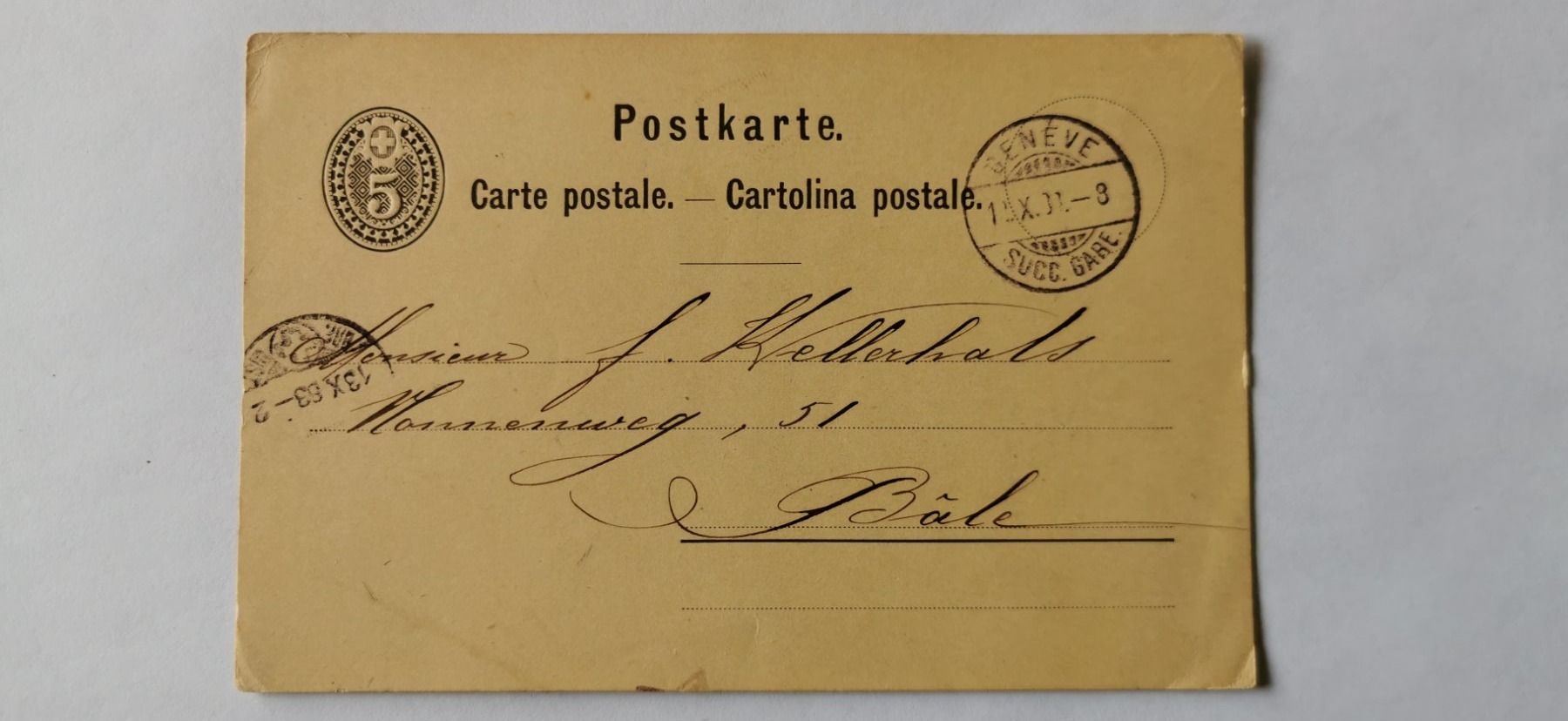 Alle Briefmarken: Postkarte 1883 – Gebraucht aus Aadorf von Chnorli-Furz