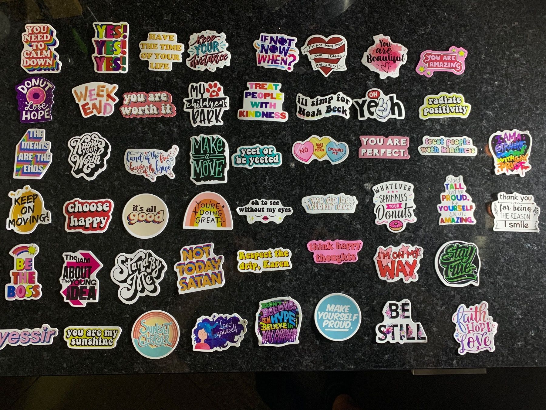 Aufkleber: Aufkleber, Sprüche, Sticker 50 Stück – Neu und originalverpackt aus Rorschach von lobosch1