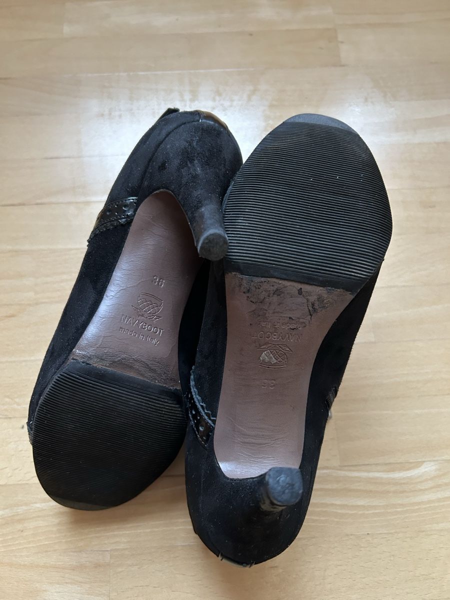 Damenschuhe: Wildleder Stiefeletten, schwarz, Gr.35.5 – Gebraucht aus Zürich von keinweiss 2