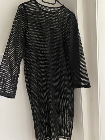 Netzkleid Schwarz Gr. M / 38  Sommerkleid Strandklei