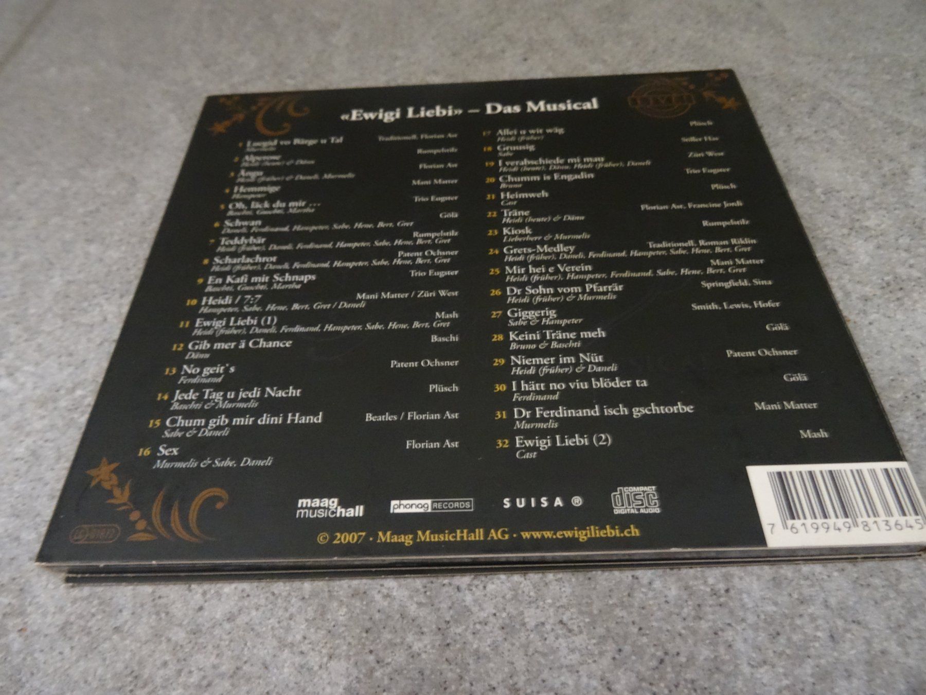 CD: Ewigi Liebi - Das Musical - CD - Mundarthits – Usato da Olten venduto da Disc-Ausverkauf 1
