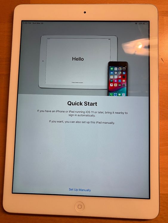 iPad Air 32GB WiFi + 4G – Bloqué iCloud, Tout Fonctionne