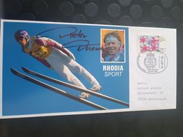 Dieter Thoma - handsignierte Karte mit Sonderstempel FDC
