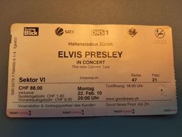 Elvis Presley Ticket Hallenstadion 2010 Sammler