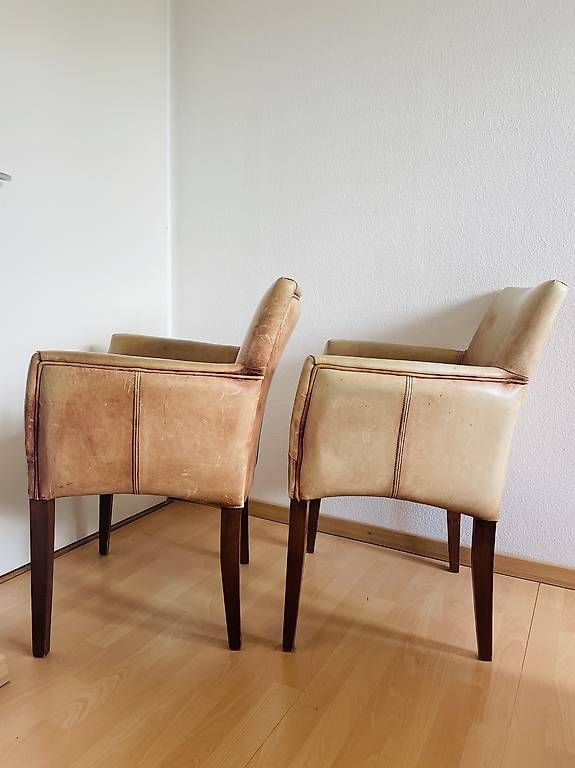 Poltrone: Deux fauteuils design en cuir  – Usato da Genève venduto da Alamirk 3