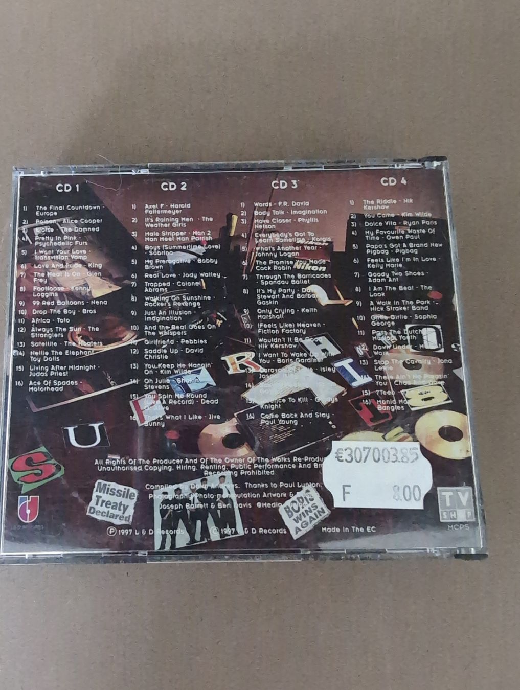 CD: Compilation Super Hits des Années 80 - 4 CD – Nuovo (secondo la descrizione) da Fontainemelon venduto da Amael01 1