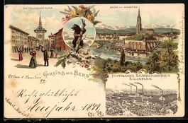 Litho Bern, Zeitglockenturm, Münster, H