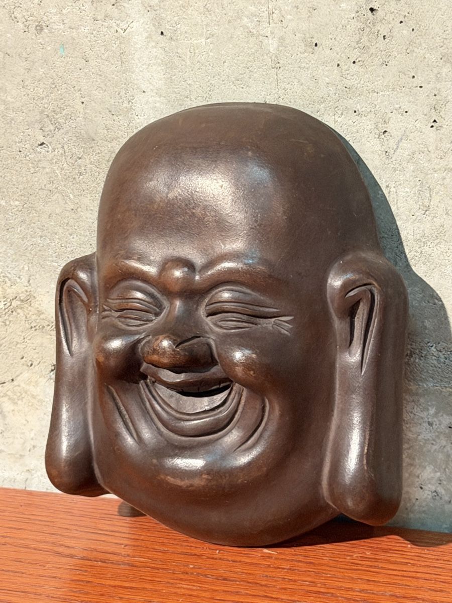 Alle Dekorationen: Vintage Laughing Buddha Mask - Wall Decor Sculpture – Gebraucht aus Lausanne von vas_mbk2 4