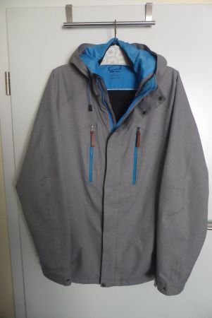 Herren Jacke - Allwetterjacke Kapuze grau - Grösse 42 - 44