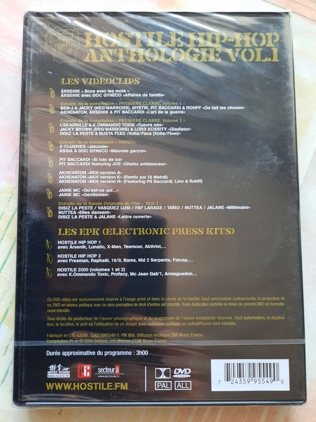 Tous les DVDs: DVD Hostile Hip Hop - Anthology 1 – D'occasion à Pully par bro_n52j 1