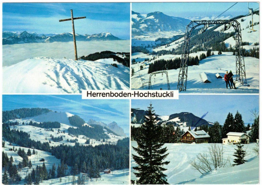 Cartoline postali: Sattel - 4 Bild AK Hochstuckli – Usato da Binningen venduto da Mountainrider