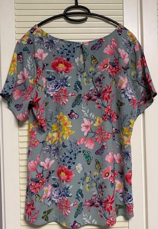 Kurzarm-Bluse, Damen Gr. XL, neu