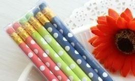 12 Stk NEUE Bleistifte Polka dot - 81211