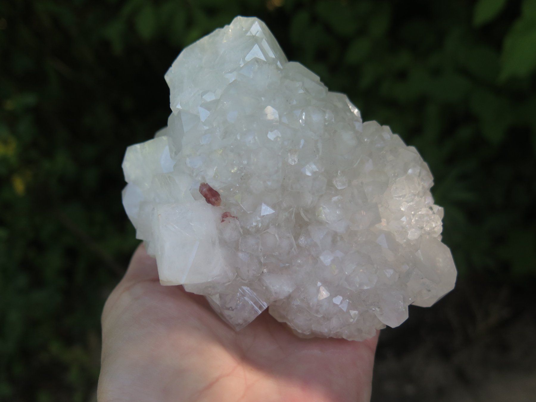 Mineralien & Heilsteine: Apophyllit mit dunklem Stilbit von Indien, ca.777 gr. – Gebraucht aus Schaffhausen von Yamakana51L8736OQ8