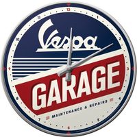 Vespa Garage Wanduhr Uhr Orologio 31cm (Art 51090) NEU