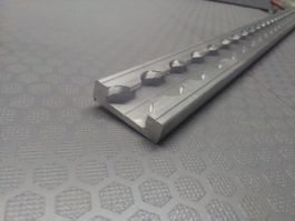 Airlineschiene light eckig