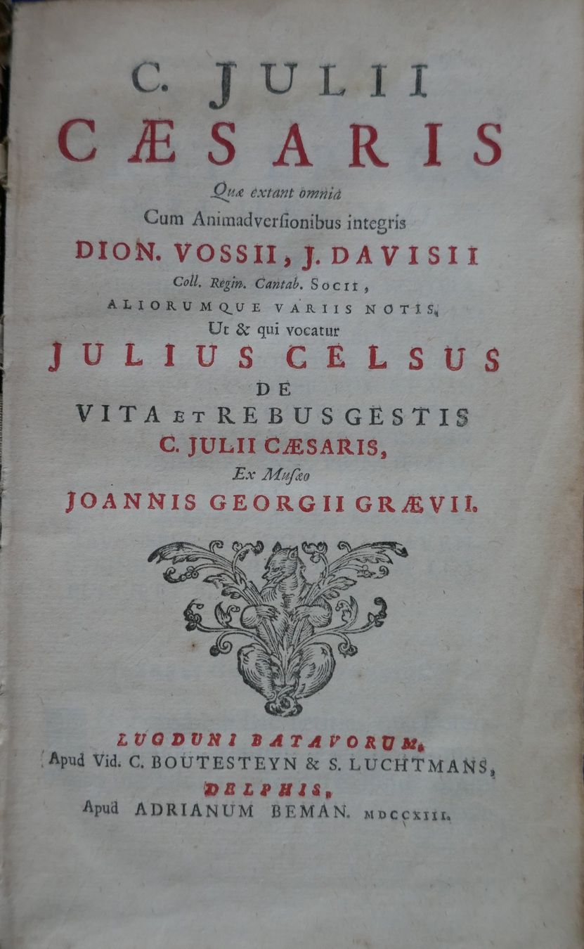 Bücher: C. Julii Caesaris – Gebraucht aus Gwatt (Thun) von seeblick98 2