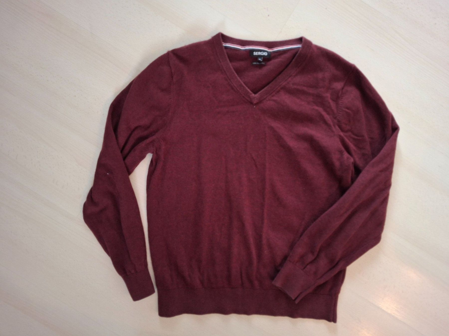 Maglioni & Felpe: Sergio Pullover, bordeaux, Grösse M, mit Merinowolle – Usato da Walterswil SO venduto da mel_5b2h