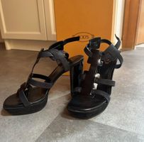 TOD'S Plateau Sandalen Gr. 36 - Leder schwarz - Sommer Schuh