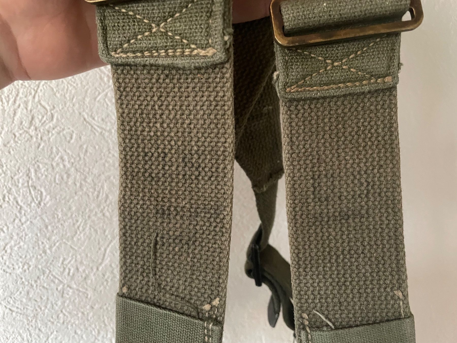 US Army Uniformi: WW2 US Army M-1944 suspenders – Usato da Oberbütschel venduto da Woodie2005 1