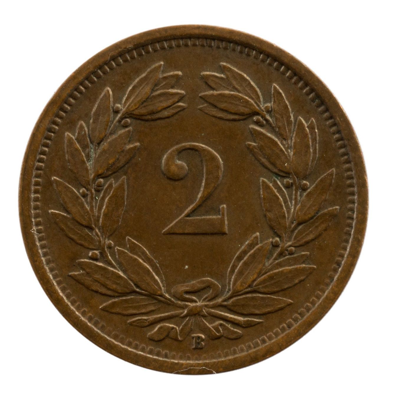 Tutti le monete: Schweiz / Suisse - 2 Rappen - 1925 – Usato da Rotkreuz venduto da Swiss-Coins 1