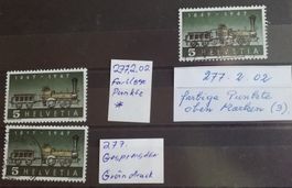 1616) 277 Lot 3 Abarten von der ersten Dampflok